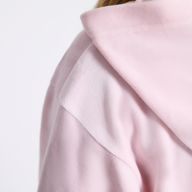 Velour Hoodie  "Ellie star" Pink 2